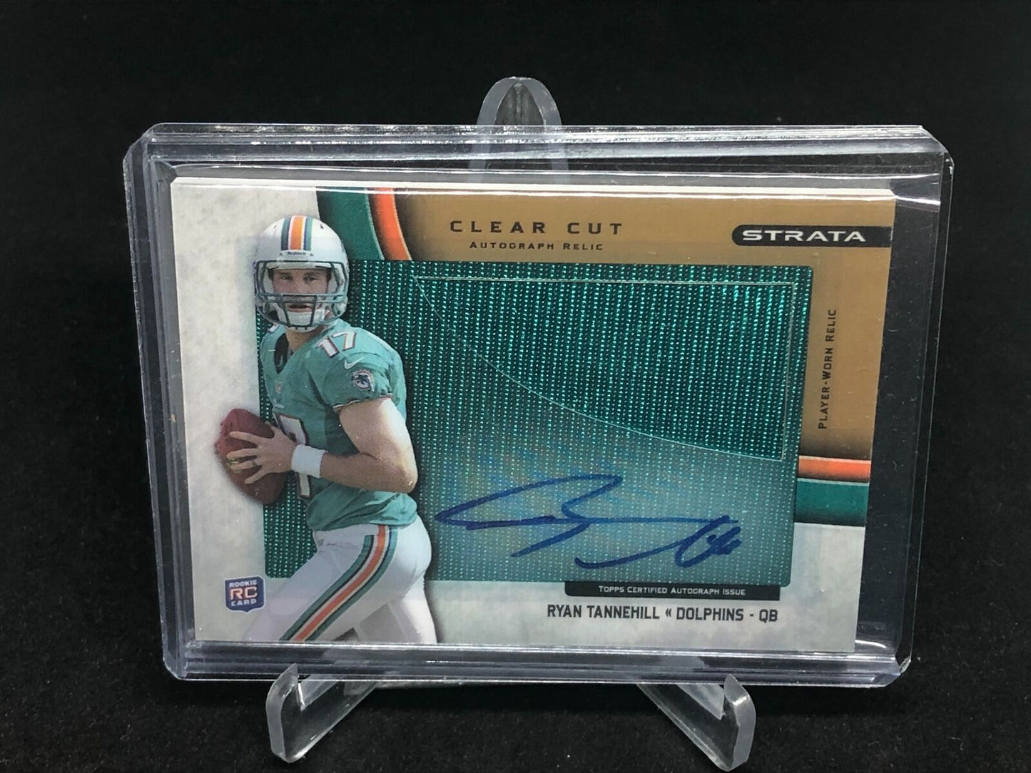 RYAN TANNEHILL 2012 TOPPS STRATA BRONZE CLEAR CUT JERSEY AUTO RC #D 67/99