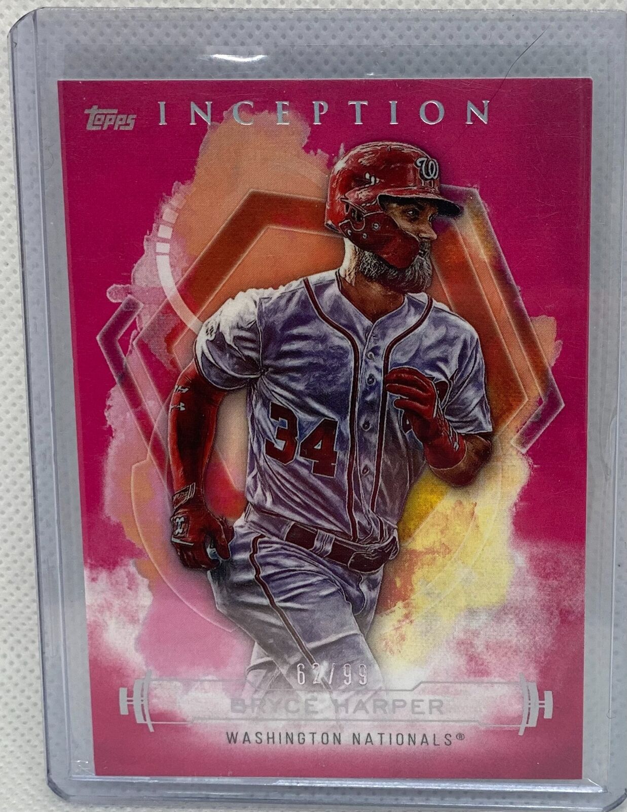 BRYCE HARPER 2019 TOPPS INCEPTION MAGENTA #D 43/99
