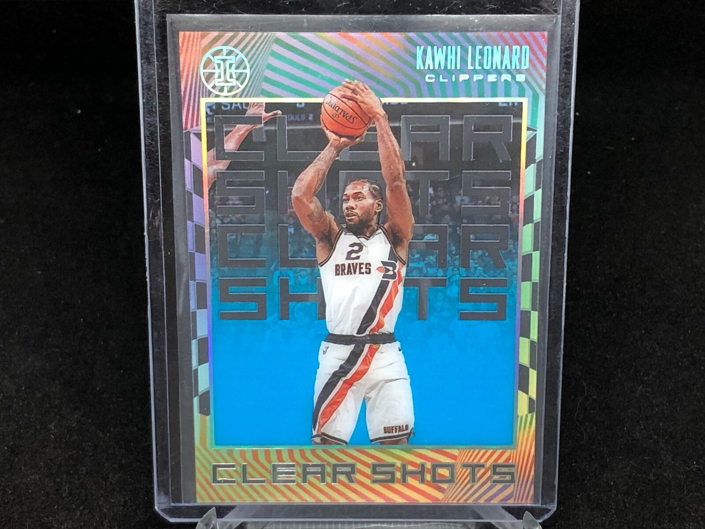 KAWHI LEONARD 2019-20 PANINI ILLUSIONS CLEAR SHOTS BLUE # 4
