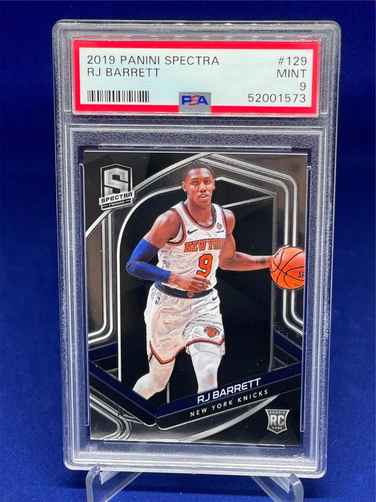 RJ BARRETT 2019-20 PANINI SPECTRA ROOKIE RC #129 PSA 9