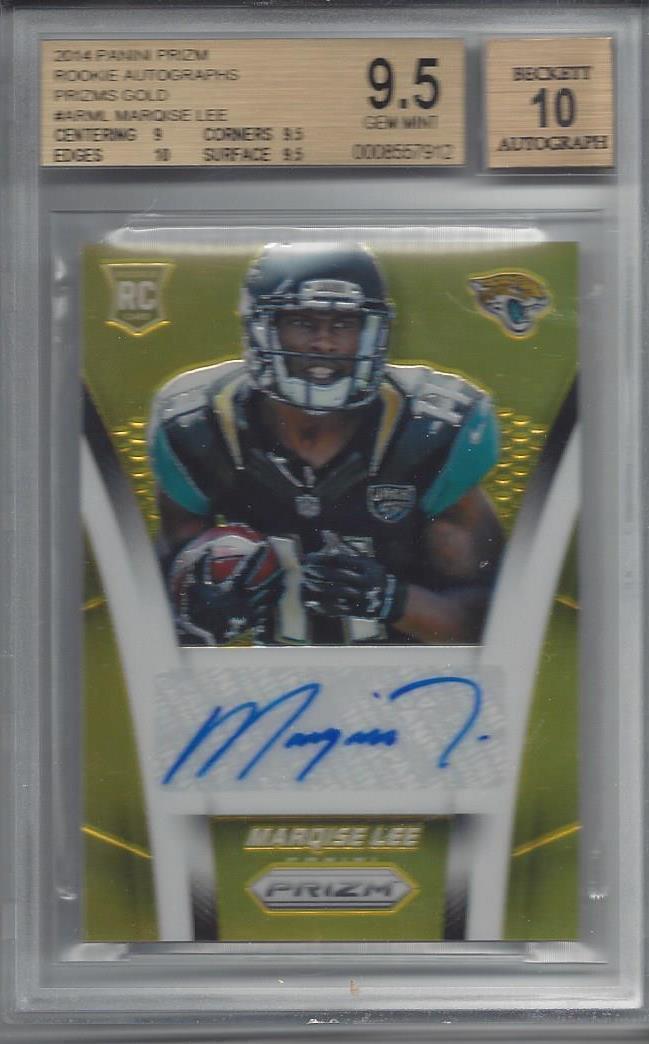 MARQISE LEE 2014 PRIZM GOLD PRIZMS REFRACTOR AUTO RC #D 1/10 BGS 9.5 10 AU POP 1