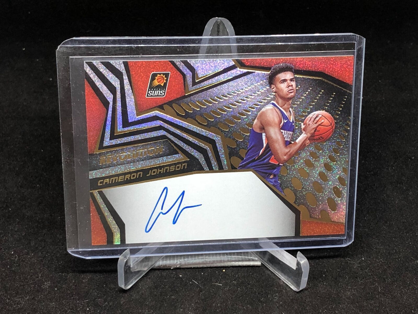 CAMERON JOHNSON 2019-20 PANINI REVOLUTION ON CARD ROOKIE AUTO RC