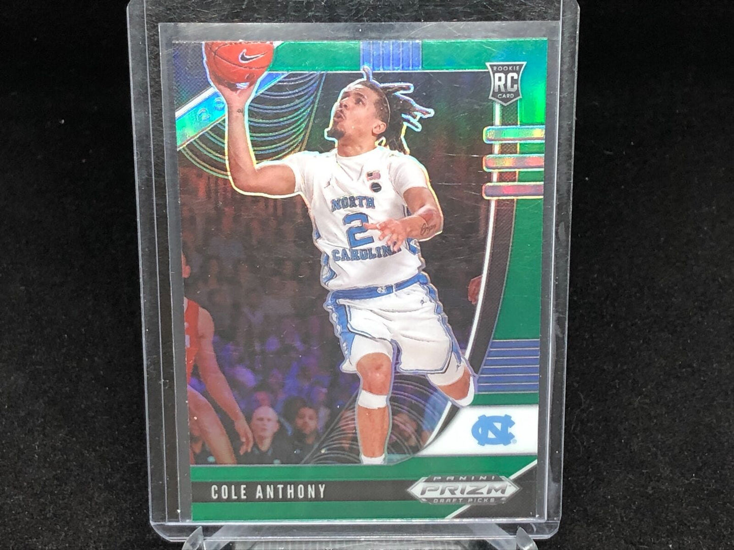 COLE ANTHONY 2020-21 PANINI PRIZM DRAFT PICKS GREEN PRIZM RC # 49