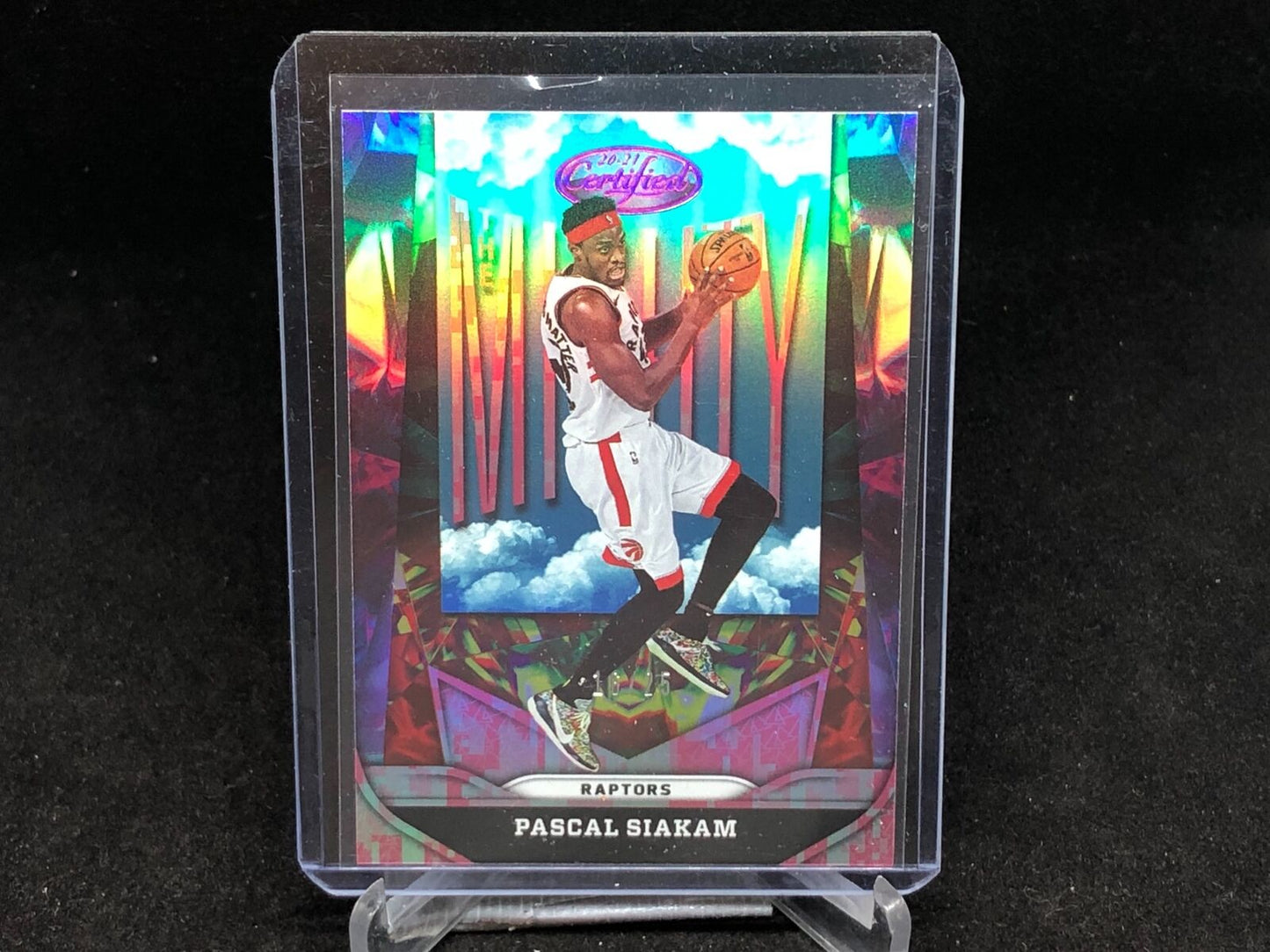 PASCAL SIAKAM 2020-21 PANINI CERTIFIED PINK CAMO THE MIGHTY #D 16/25