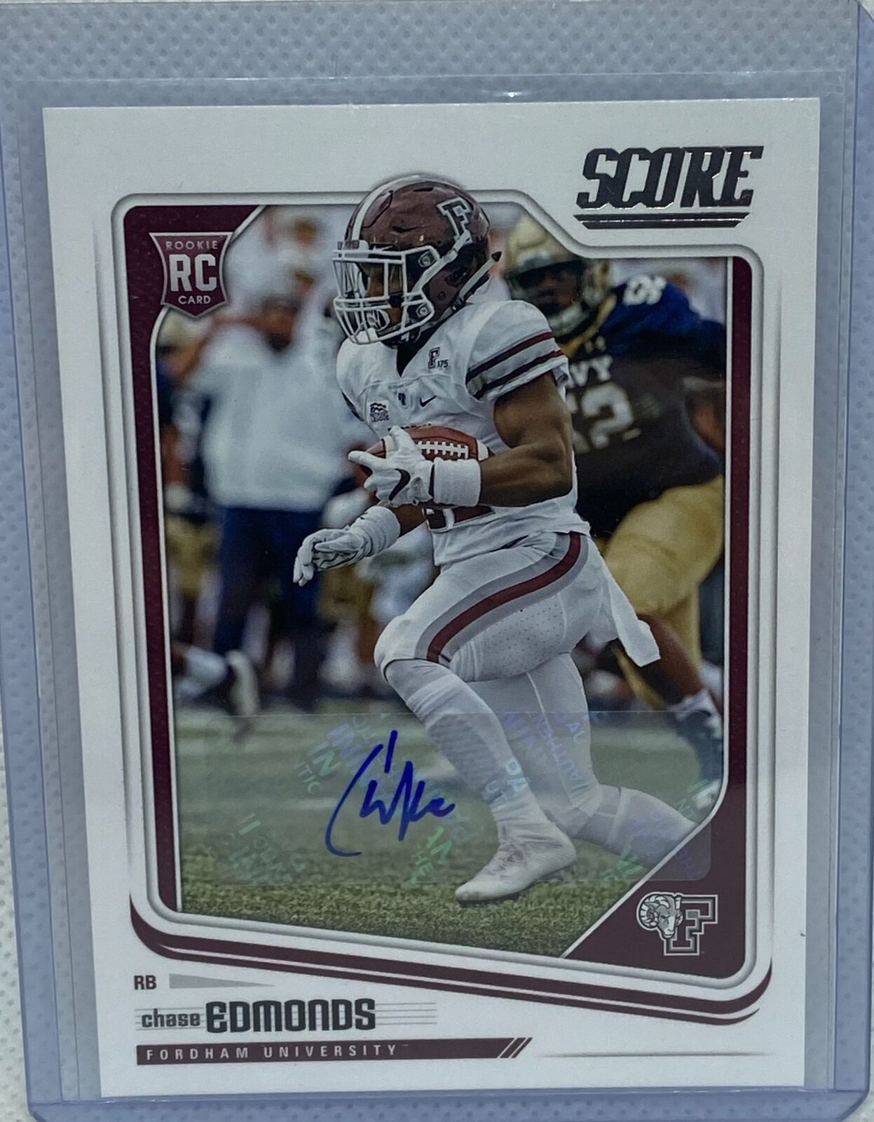 CHASE EDMONDS 2018 PANINI SCORE AUTO RC #361