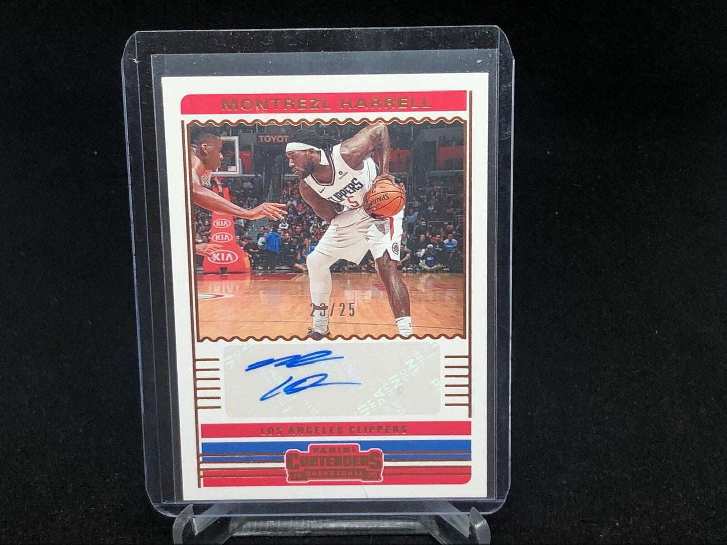 MONTREZL HARRELL 2019-20 PANINI CONTENDERS BRONZE AUTO #D 23/25