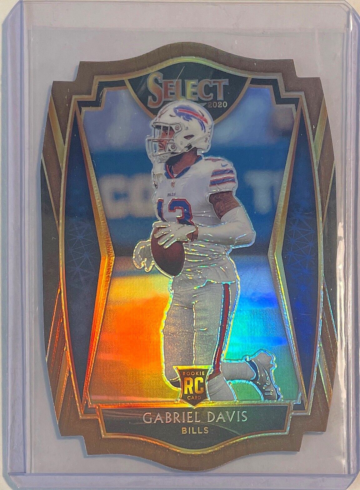 GABRIEL DAVIS 2020 SELECT PREMIER LEVEL BRONZE DIE-CUT PRIZM ROOKIE RC #D /355