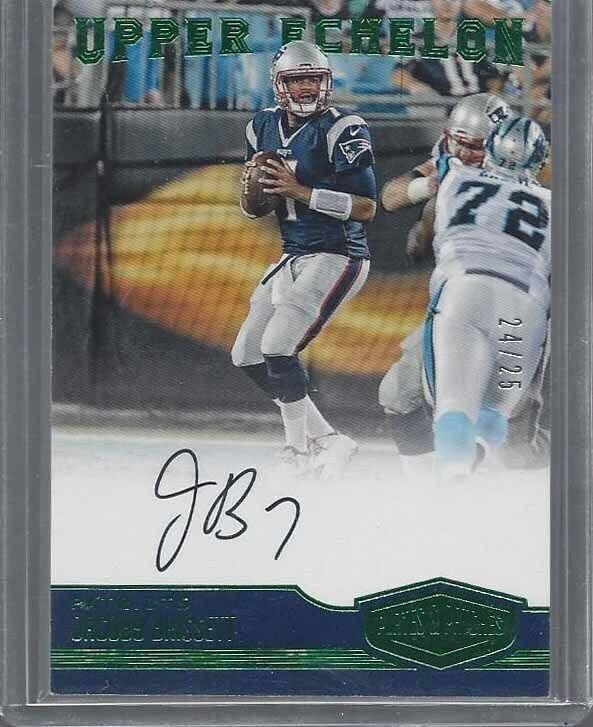 JACOBY BRISSETT 2016 PLATES & PATCHES GREEN UPPER ECHELON AUTO RC #D 24/25