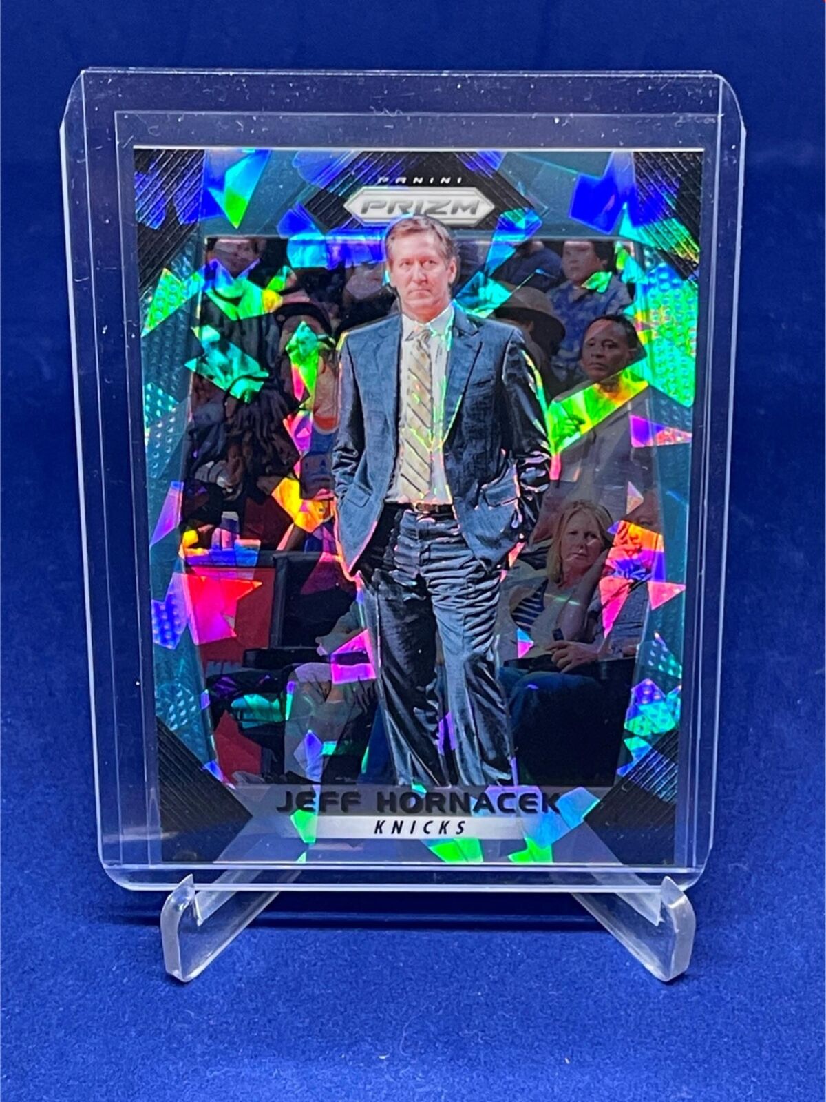 JEFF HORNACEK 2017-18 PANINI PRIZM LIGHT BLUE CRACKED ICE PRIZM #D 89/99