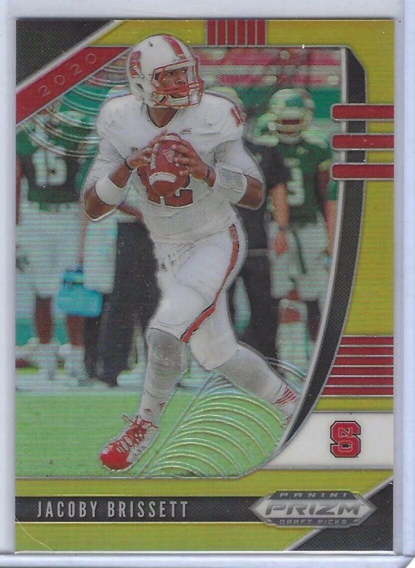 JACOBY BRISSETT 2020 PANINI PRIZM DRAFT PICKS GOLD PRIZM #D /10