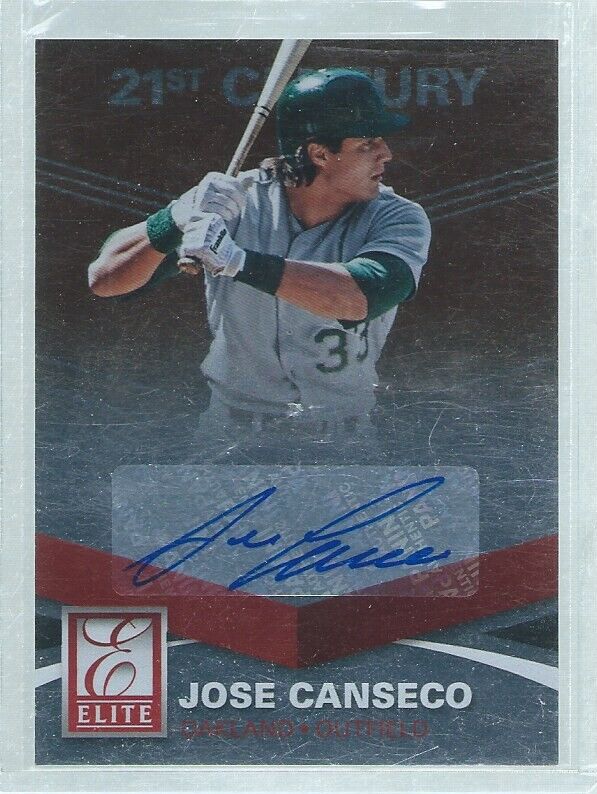 JOSE CANSECO 2015 ELITE BASEBALL 21ST CENTURY AUTO #48