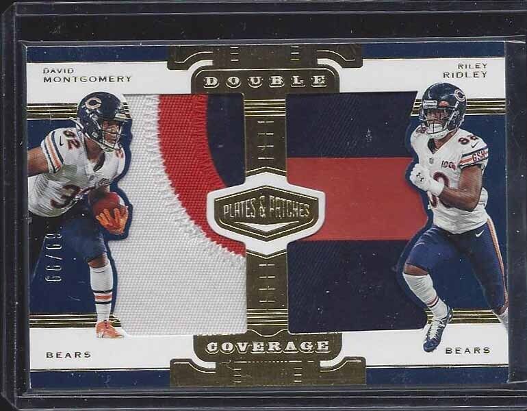 DAVID MONTGOMERY RILEY RIDLEY 2018 PLATES PATCHES DOUBLE COVERAGE PATCH RC /99