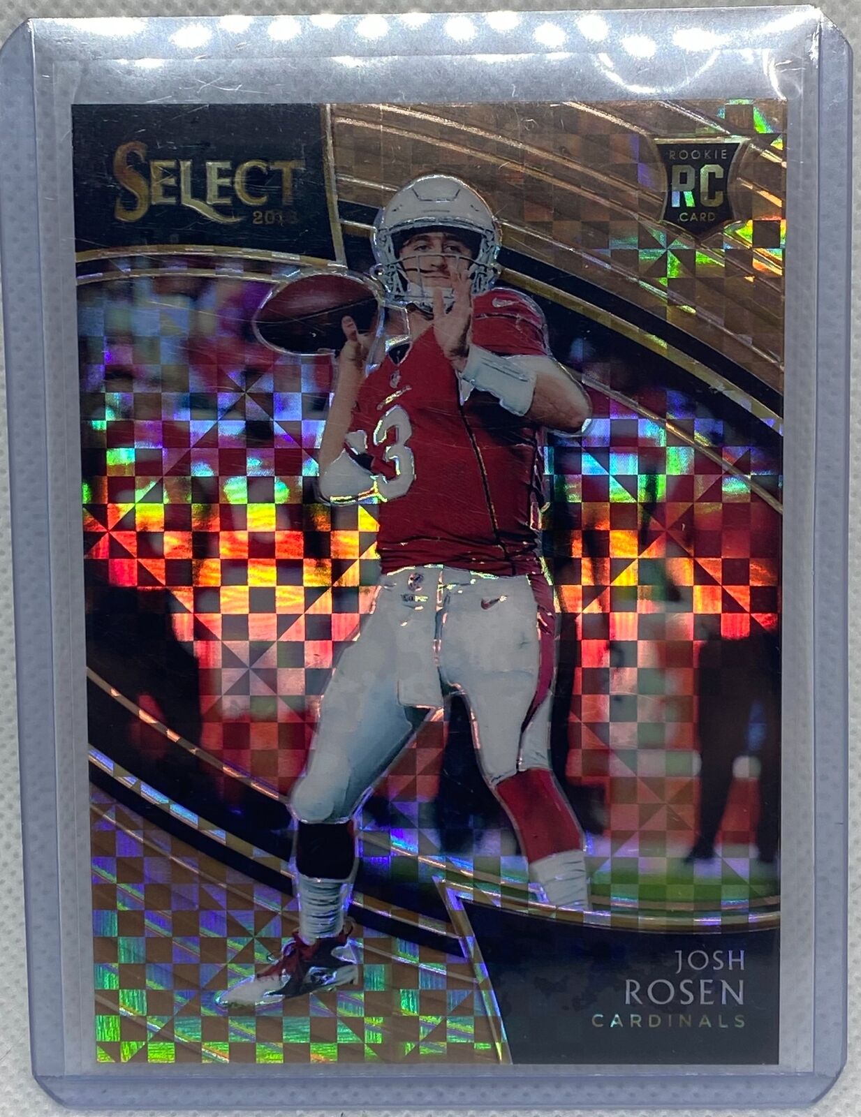 JOSH ROSEN 2018 PANINI SELECT FIELD LEVEL COPPER PRIZM RC #D /75