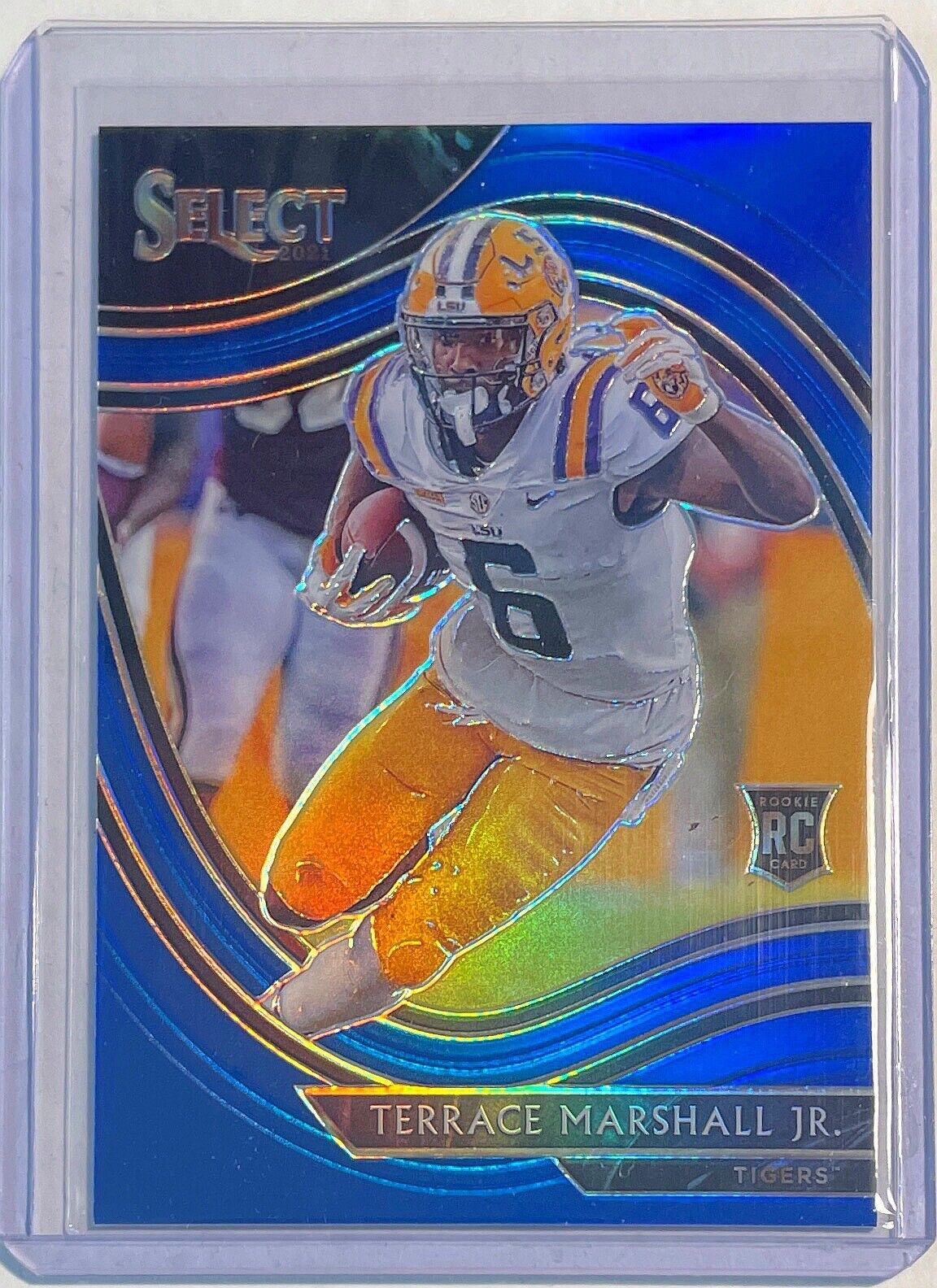 TERRACE MARSHALL JR. 2021 CHRONICLES SELECT FIELD LEVEL BLUE PRIZM RC #D 27/99