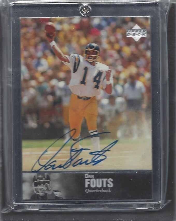 DAN FOUTS 1997 UPPER DECK UD LEGENDS ON CARD AUTO #7