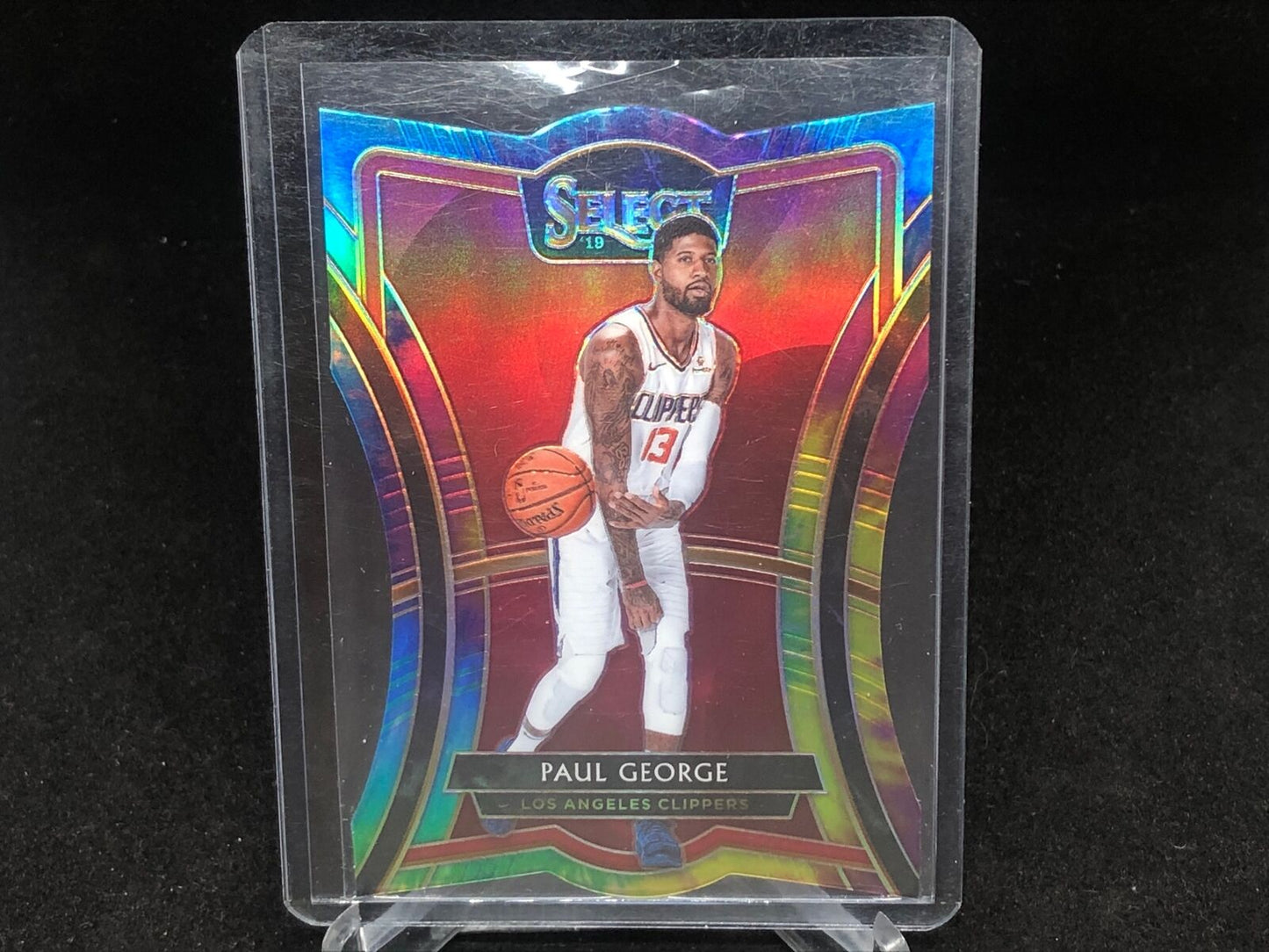 PAUL GEORGE 2019-20 PANINI SELECT DIE CUT TIE DYE PRIZM #D 17/25