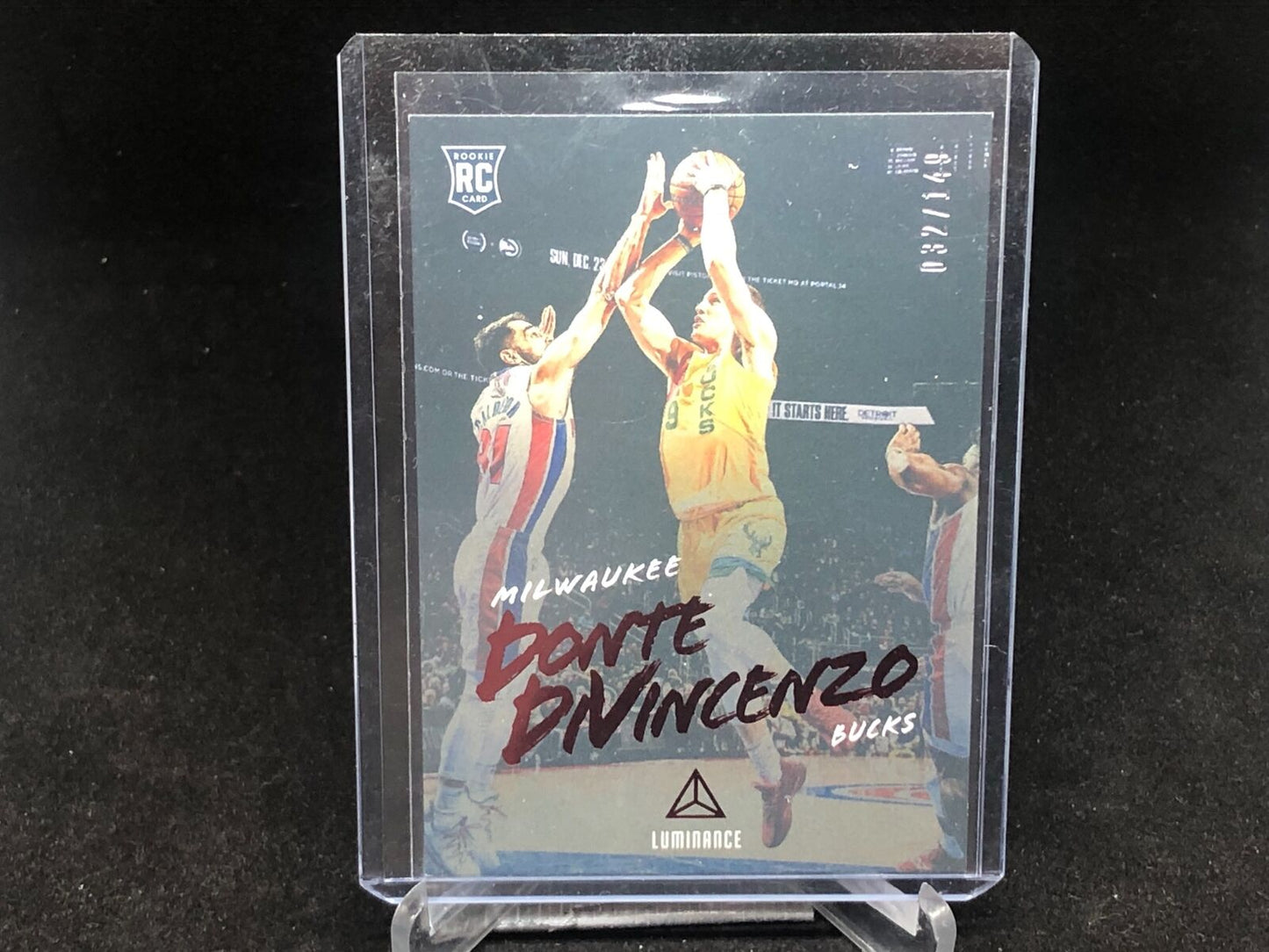 DONTE DIVINCENZO 2018-19 PANINI CHRONICLES LUMINANCE RED RC #D 32/149