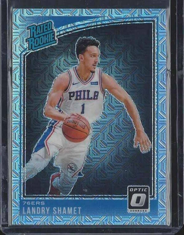 LANDRY SHAMET 2018-19 DONRUSS OPTIC CHOICE HOLO RATED ROOKIE RC SP #158