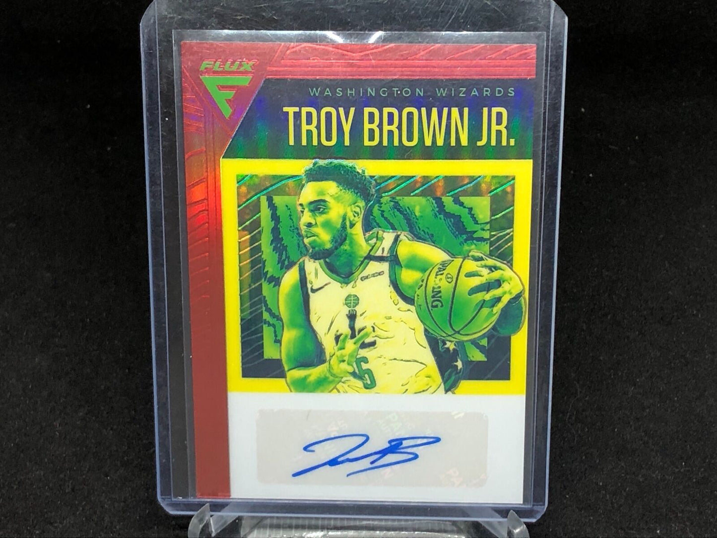 TROY BROWN JR 2019-20 PANINI CHRONICLES FLUX RED PRIZM AUTO