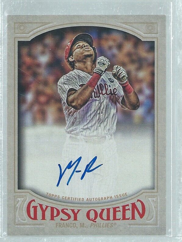 MAIKEL FRANCO 2016 TOPPS GYPSY QUEEN ON CARD AUTO