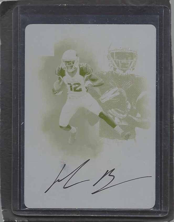 JOHN BROWN 2016 IMPECCABLE INDELIBLE INK YELLOW PRINTING PLATE AUTO #D 1/1