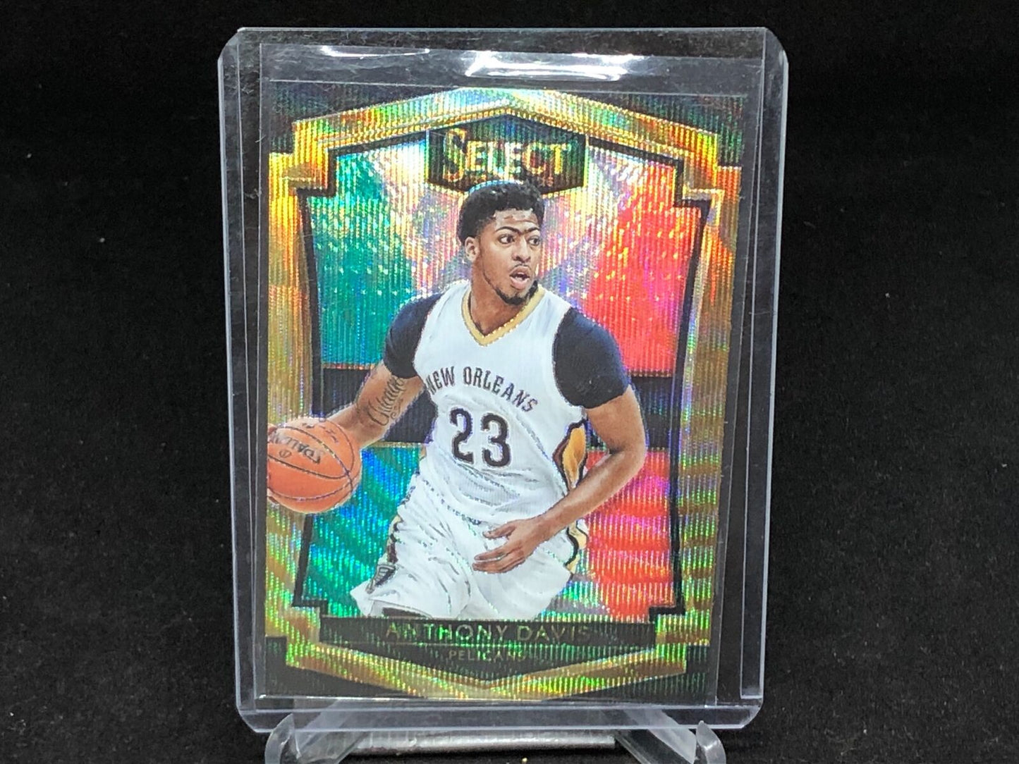 ANTHONY DAVIS 2015-16 PANINI SELECT TRI COLOR PRIZM # 101