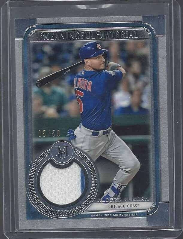 1/1 ALBERT ALMORA 2019 TOPPS MUSEUM MEANINGFUL JERSEY #D 5/50 HIS JERSEY NBR #5!