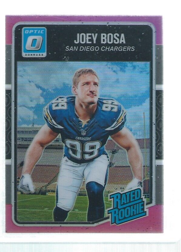 JOEY BOSA 2016 DONRUSS OPTIC HOLO RATED ROOKIE PINK RC #175