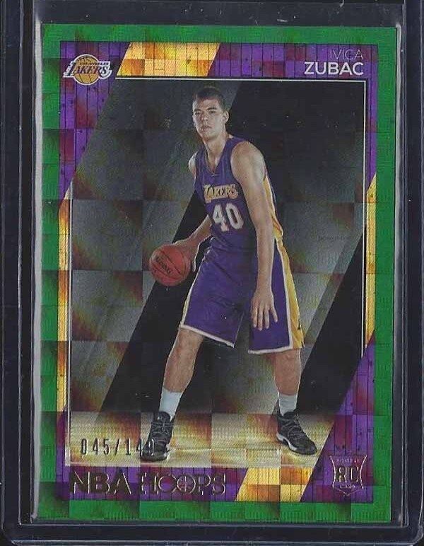 IVICA ZUBAC 2016-17 NBA HOOPS GREEN LAKERS ROOKIE RC #D 45/149