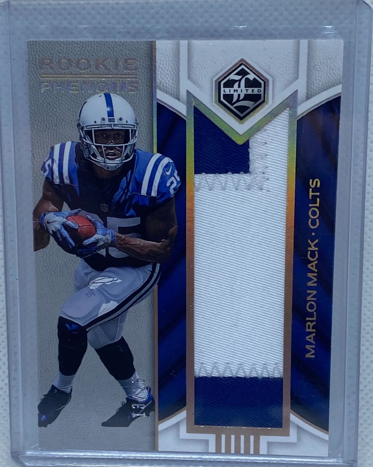 MARLON MACK 2017 PANINI LIMITED ROOKIE PHENOMS PATCH RC #D 13/25