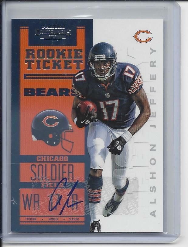 ALSHON JEFFERY 2012 PANINI CONTENDERS ROOKIE TICKET BEARS TRUE RC AUTO #235