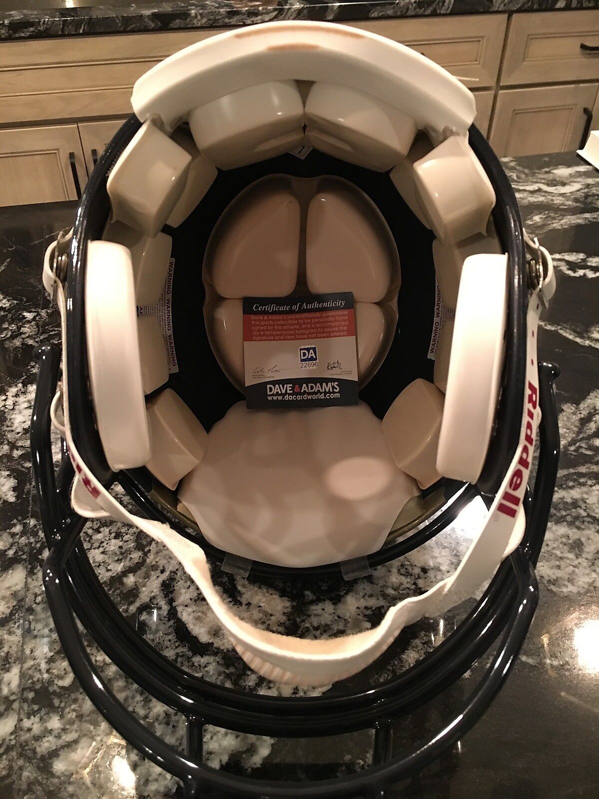 SAM BRADFORD AUTOGRAPHED FULL SIZE AUTHENTIC PRO LINE RAMS HELMET w/ COA