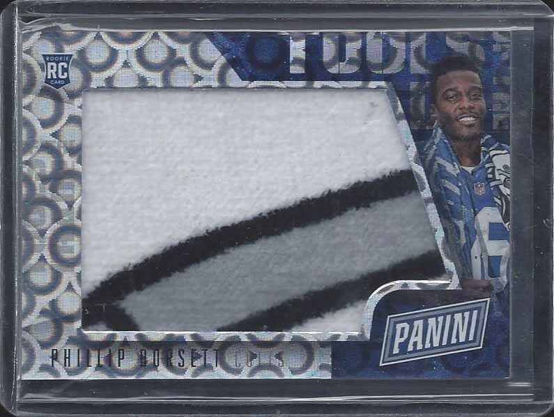 PHILLIP DORSETT 2015 PANINI FATHERS DAY TOOLS TRADE TOWEL PYRAMIDS PATCH RC /3