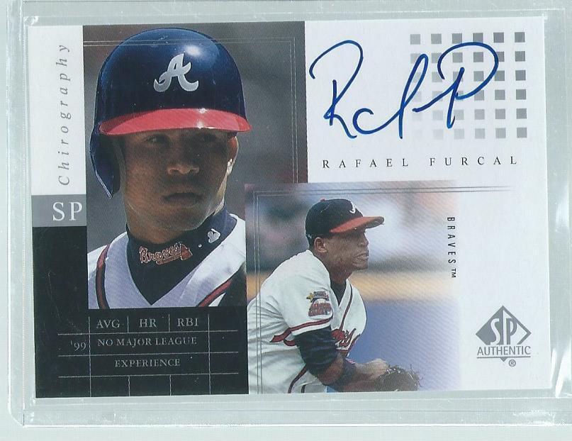 RAFAEL FURCAL 2000 UPPER DECK SP AUTHENTIC ON CARD AUTO