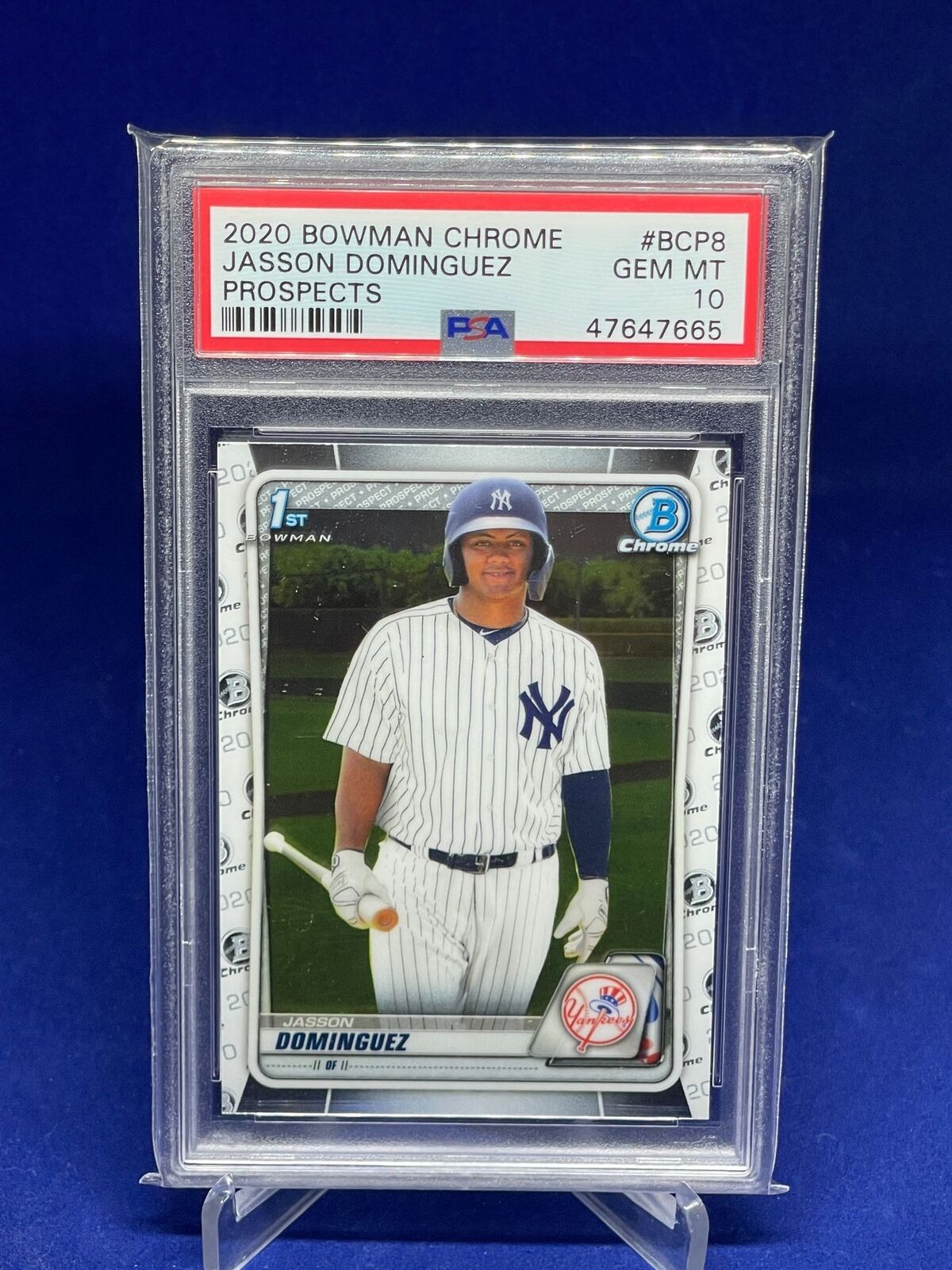 JASSON DOMINGUEZ 2020 BOWMAN CHROME 1ST PROSPECTS PSA 10 GEM MINT