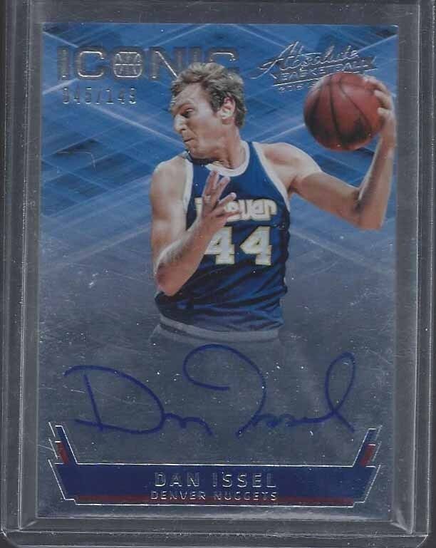 DAN ISSEL 2015-16 ABSOLUTE ICONIC ON CARD AUTO #D 45/149