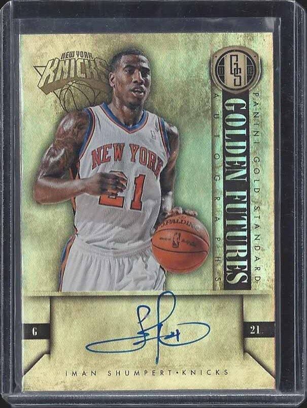 IMAN SHUMPERT 2011-12 GOLD STANDARD GOLDEN FUTURES ON CARD ROOKIE AUTO RC