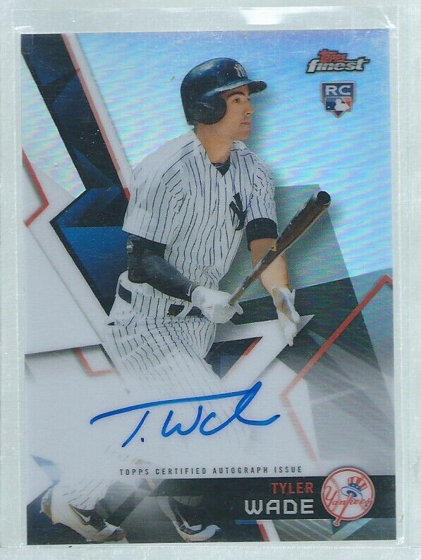 TYLER WADE 2018 TOPPS FINEST ON CARD AUTO REFRACTOR ROOKIE RC