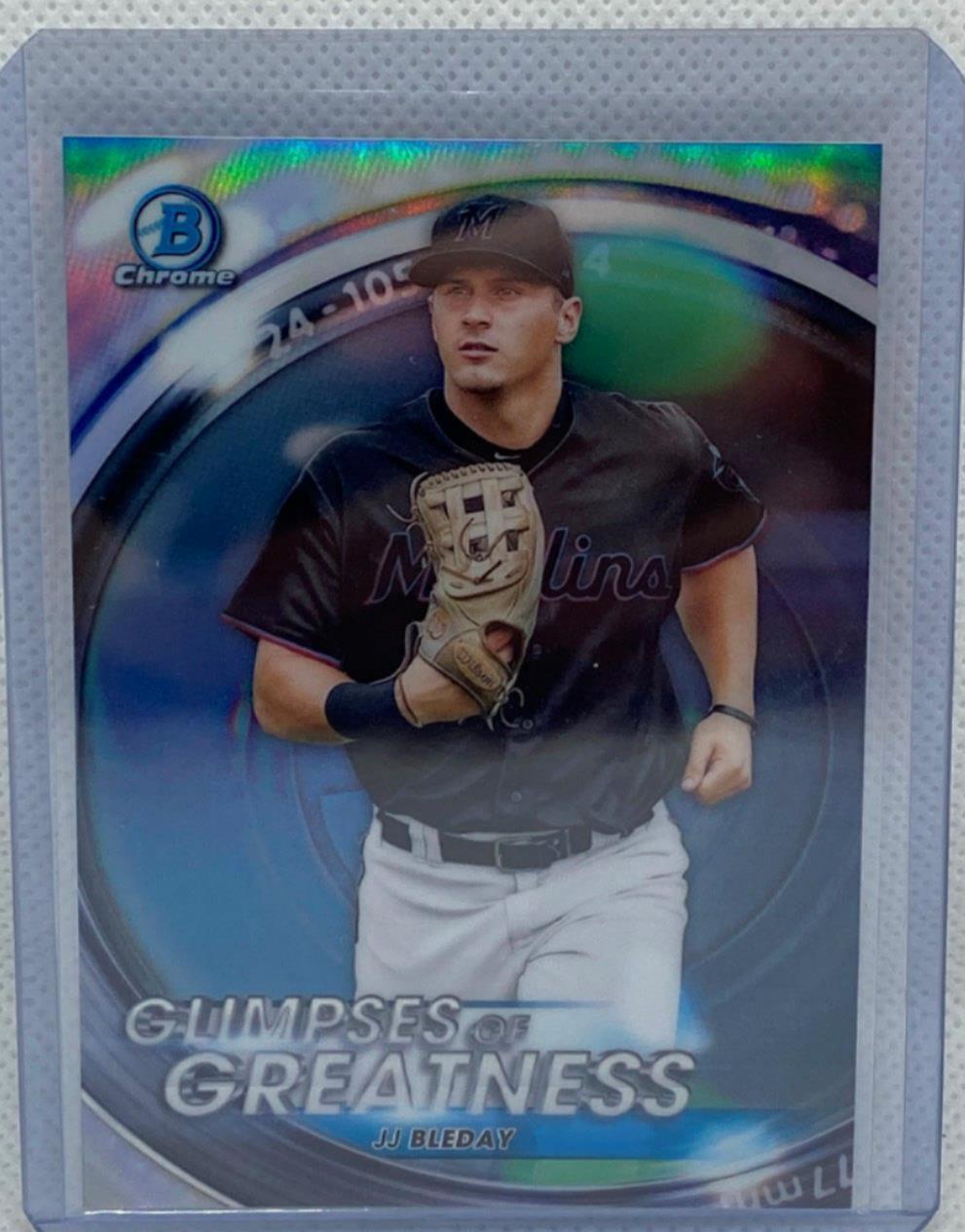 JJ BLEDAY 2020 TOPPS BOWMAN CHROME GLIMPSES OF GREATNESS REFRACTOR #D 205/250