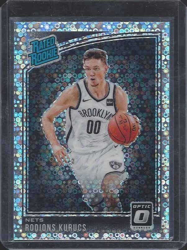 RODIONS KURUCS 2018-19 DONRUSS OPTIC FAST BREAK SILVER HOLO RATED ROOKIE RC #155