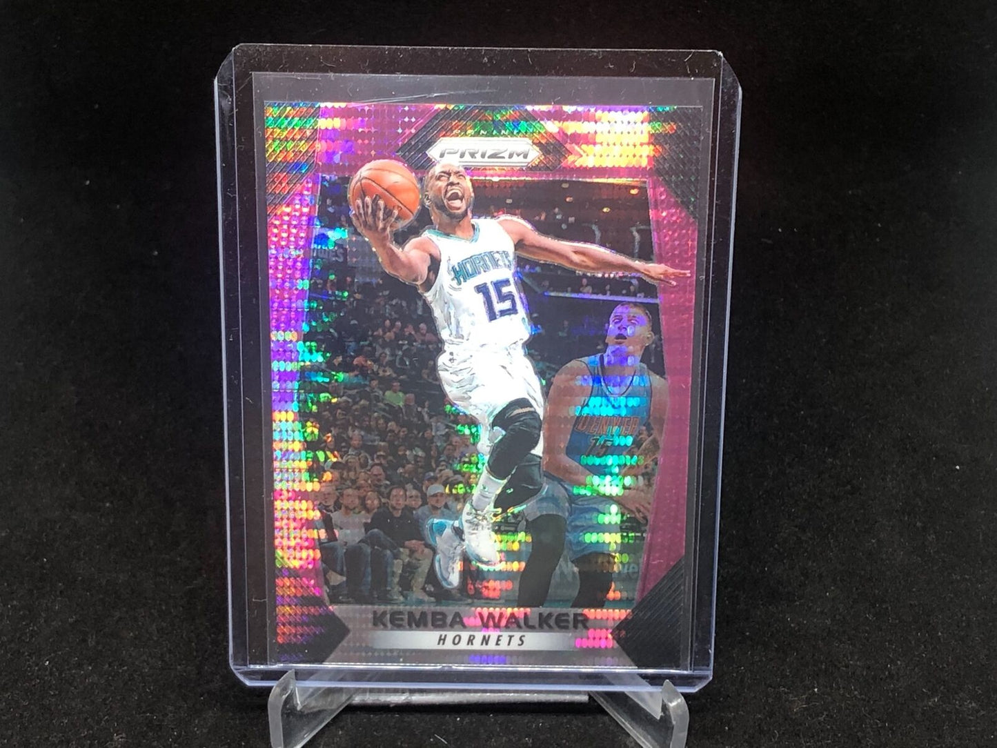 KEMBA WALKER 2017-18 PANINI PRIZM PURPLE PULSAR PRIZM #D 22/42