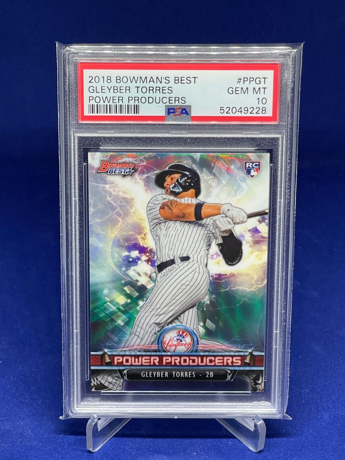 GLEYBER TORRES 2018 BOWMANS BEST POWER PRODUCERS ROOKIE RC PSA 10 GEM MINT