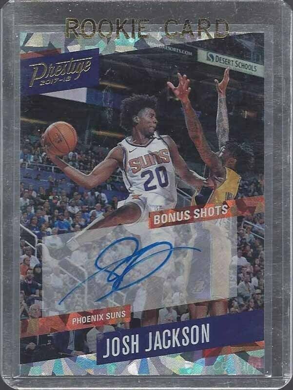 JOSH JACKSON 2017-18 PRESTIGE BONUS SHOTS PREMIUM CRACKED ICE AUTO RC SP #41