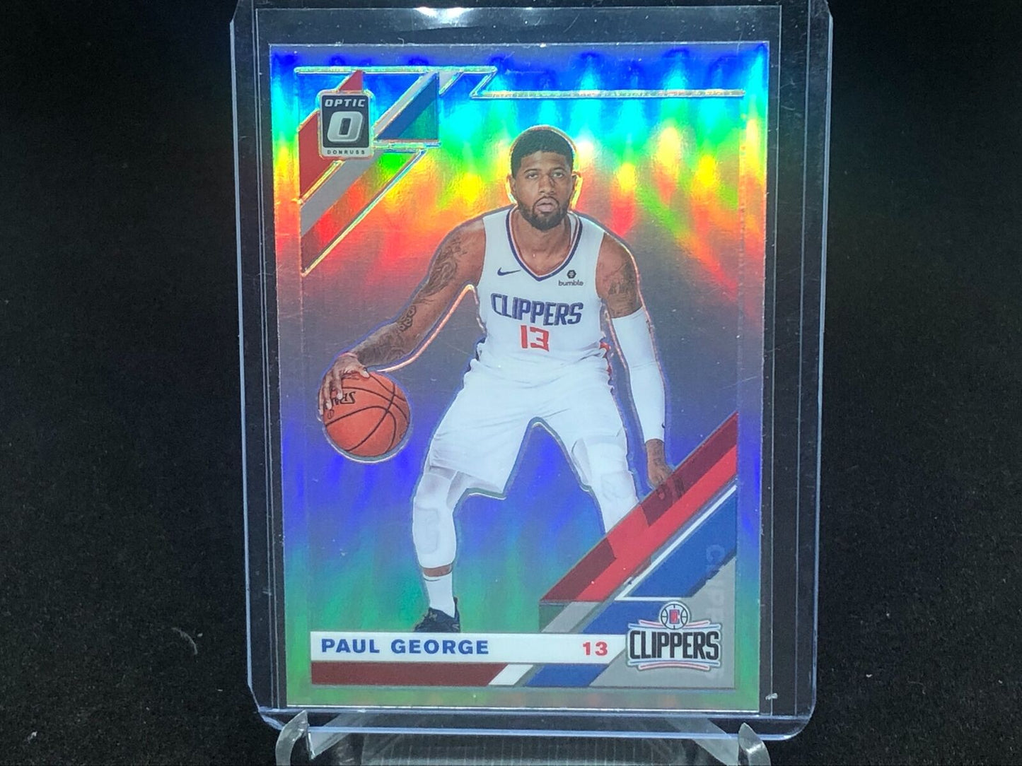 PAUL GEORGE 2019-20 PANINI DONRUSS OPTIC SILVER HOLO #20