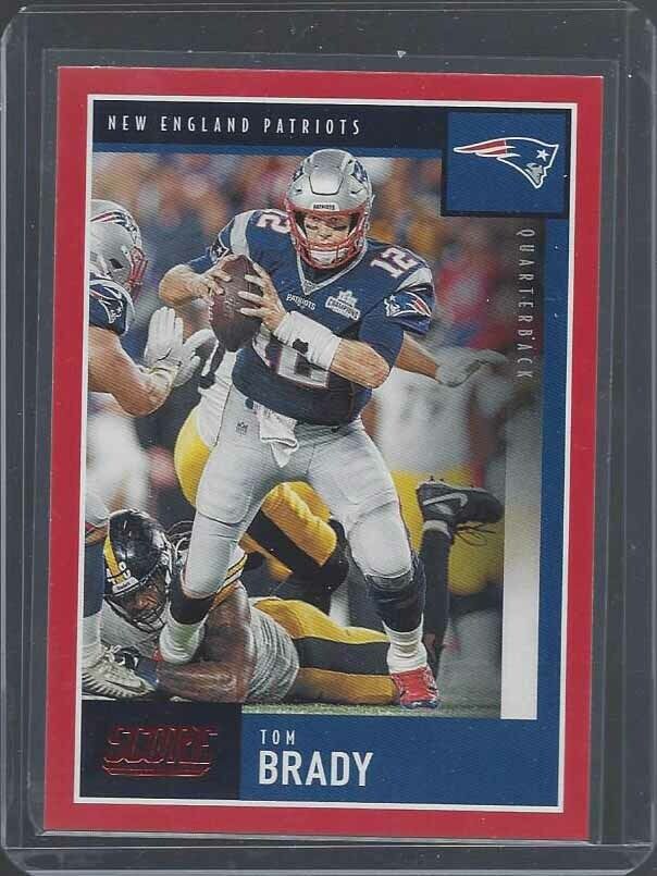 TOM BRADY 2020 SCORE RED SP BORDER PARALLEL #24