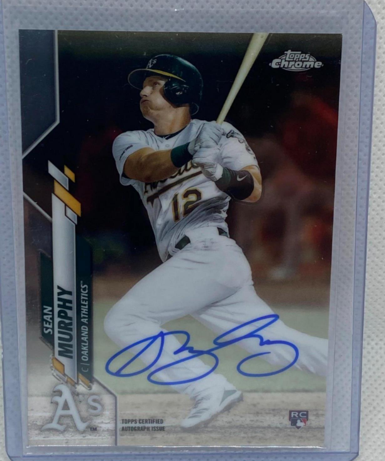 SEAN MURPHY 2020 TOPPS CHROME ROOKIE ON CARD AUTO RC #RA-SM