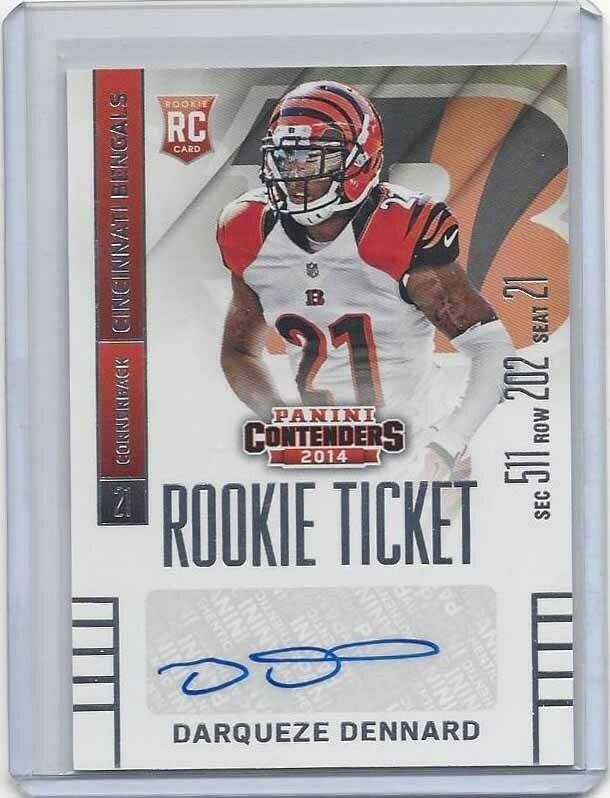 DARQUEZE DENNARD 2014 CONTENDERS ROOKIE TICKET TRUE RC AUTO #119
