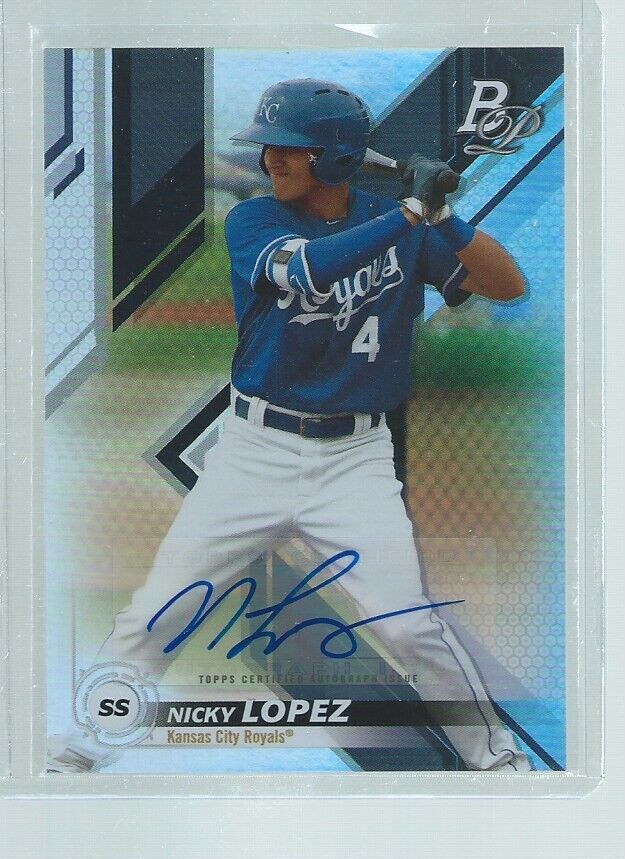 NICKY LOPEZ 2019 BOWMAN PLATINUM AUTO PROSPECT