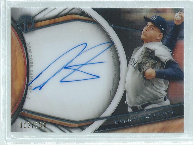 DELLIN BETANCES 2018 TOPPS TRIBUTE ON CARD AUTO #D 112/199