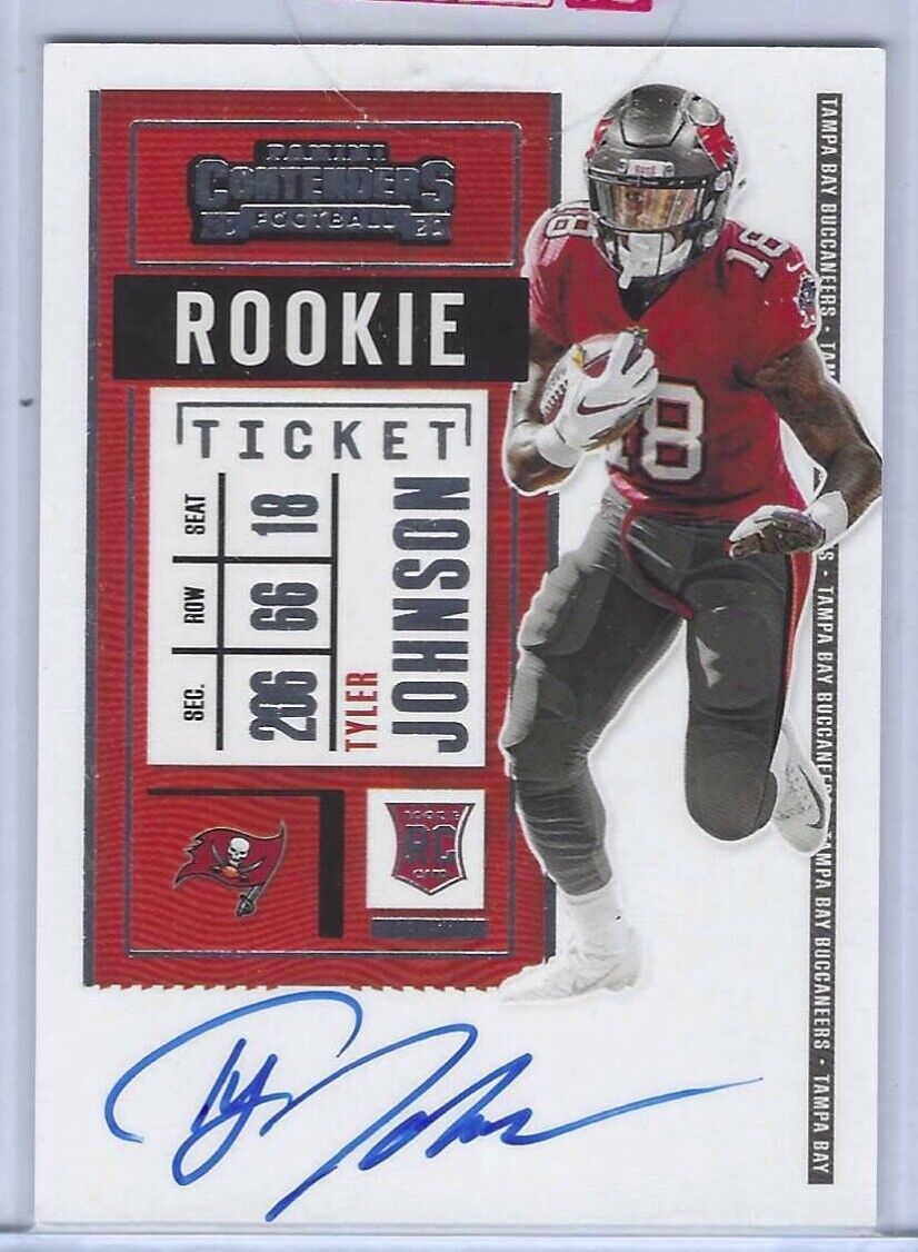 TYLER JOHNSON 2020 PANINI CONTENDERS ROOKIE TICKET ON CARD AUTO RC #141